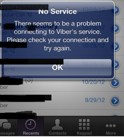 viber update not working