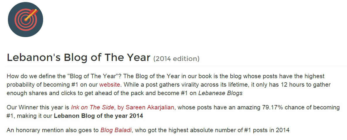 blog of the year