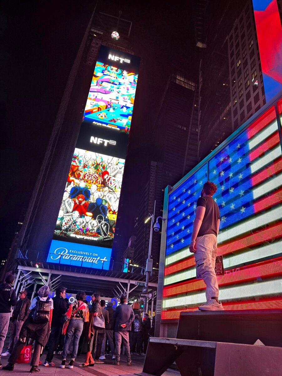 Lebanese NFT Artist Ralph Khoury Artwork Featured in Times Square