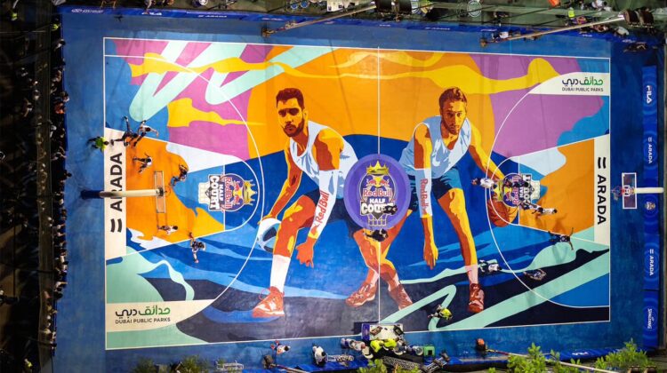 Wael Arakji Featured in Dubai Basketball Court Artwork